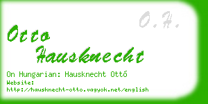 otto hausknecht business card